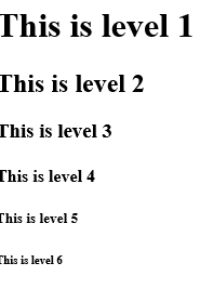 Headings